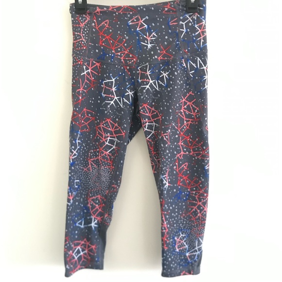 Zella Hatha Cropped High Waist Leggings with Mesh - Picture 4 of 6